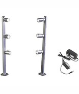 LEDupdates Showcase LED Light Pole Style spot Light Set of 2 Silver FY-5... - €68,99 EUR