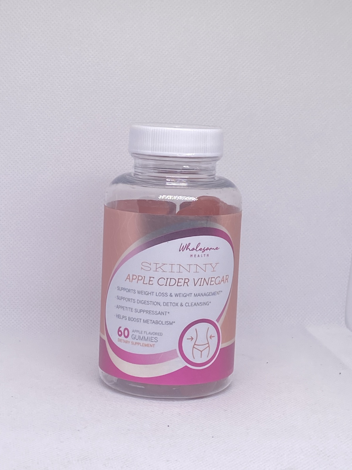 2X Wholesome Health Skinny Apple Cider Vinegar, 60 gummies, supports wei... - $37.99