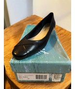 Easy Street Black Melt  Women&#39;s Size 6.5M 1.5&quot; Block Heel Shoes Box New - $19.80