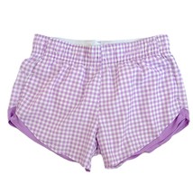 Athletic works purple white gingham lined moisture wicking running shorts NEW 4 - £13.10 GBP
