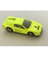 Hot Wheels Ferrari Neon Yellow Toy Car Sports 1985 Sporty Metal Undercar... - £11.79 GBP