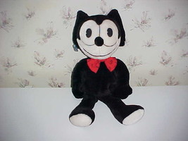 22" Felix The Cat Plush Stuffed Toy With Bow Tie By Applause 1988 - £77.97 GBP