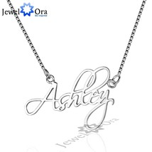 JewelOra Personalized 925 Sterling Silver Name Necklace With Box Chain Christmas - £21.64 GBP