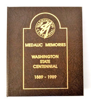 Washington State Centennial 1889-1989 Antique Bronze Medals Set of 51 ( RARE ) - £212.56 GBP