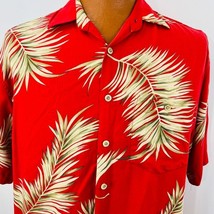 Kaylua Bay Resort Hawaiian Aloha M Shirt Palm Leaves Coconut Buttons Tropical - £32.06 GBP