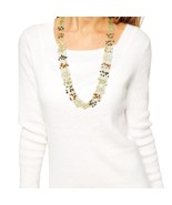 Multistrand Muse Freshwater Mix Color Pearls Thread Long Necklace - £30.53 GBP
