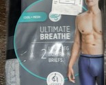 Jockey Ultimate Breathe ~ 2-Pack Men&#39;s Long Leg Boxer Briefs Cotton Blen... - $22.02