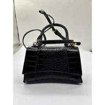 Urban Expressions Black Leather Mini Crossbody Top Handle Handbag Purse - £29.02 GBP