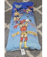 Rare Vintage 1985 WWF Hulk Hogan Andre Giant Rowdy Piper Sleeping Bag - £110.18 GBP