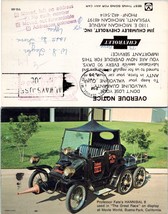 Michigan Ypsilanti Jim Chumbley Chevy Overdue Notice Posted VTG Postcard - £7.49 GBP