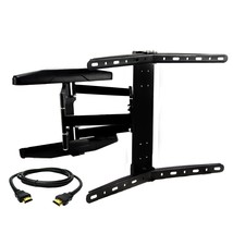 MegaMounts Full Motion Wall Mount for 32-70 Inch Curved Displays with HDMI Cabl - £85.40 GBP