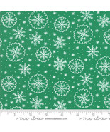 Moda DECK THE HALLS Green 20691 14 Fabric By The Yard By Stacy Iest Hsu - $10.64