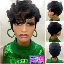 T-Boz&#39;&#39; Short Synthetic Wig,  Lace Part, Pixie Cut, Soft Finger Waves, PixieCut, - £57.40 GBP
