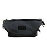 London Fog Canvas Denim Cosmetic / Toiletry / Shaving Case – Medium Gray