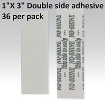 No Shine Bonding Double Sided Tape Walker 1&quot; x 3&quot; Straight Strip 36 Piec... - $8.22