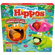 Hungry Hungry Hippos Junior Board Game, Preschool Games Ages 3+, Kids Board Game - $33.99