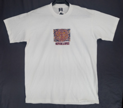 Vintage Men&#39;s Senor Lopez No Comprende Aztec Surf  White T-Shirt Size La... - $18.99