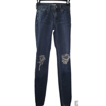 Pacsun Ripped Knee Skinny Jeans Dark Wash Denim Casual Style Size 22 - £11.46 GBP