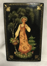 Vintage 1976 Soviet Union Lacquer Box Alenushka  Fairy Tale USSR Trinket... - $78.39