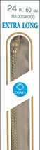 Coats Extra Long Metal Zipper 36" Dogwood - £10.38 GBP