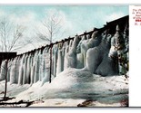 Flume in Winter South Wolfeboro New Hampshire NH UNP UDB Postcard W13 - $3.91