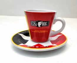 Daz Bog Coffee Espresso Cup and Saucer Collectible Set In Russian w/ Log... - $16.49