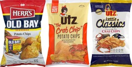 Herr's Old Bay Chips, Utz Crab Chips & Utz Kettle Classic Crab Chips Variety 3PK - $30.64