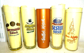 5 Kolsch Germania Schoffen Gaffel Sester Funke Köln German Beer Glasses Stange - £23.55 GBP