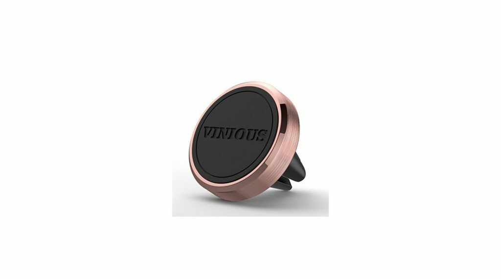 Universal Magnetic Phone Holder, Car Air Vent Mount. Rose Gold, Hands Free