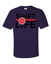 Kellyww Stick Shift Life Funny Manual Transmission - Unisex T-Shirt Purple - £23.73 GBP