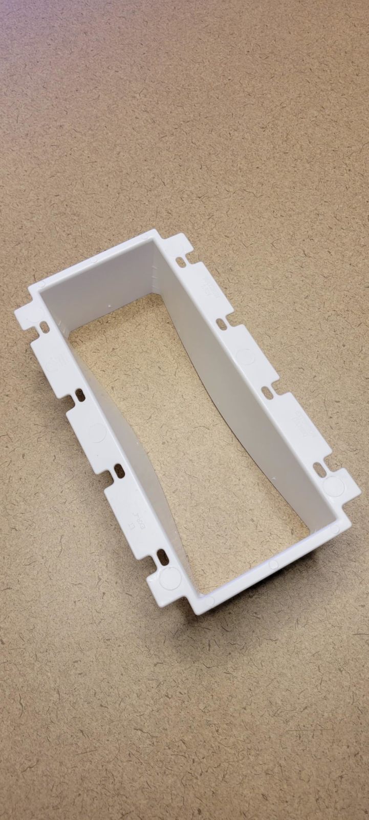 5 of The BE4 4 Gang Electrical Box Extender, White, Adjustable Wall Outl... - $19.59