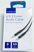 NEW Insignia 6&#39;ft Male 3.5mm TRS Jack Audio Extension Cable headset head... - £5.13 GBP