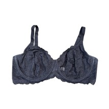 42DD Black Sheerish Lace HSIA Unlined Boned SEXY Curvy Plus Bra Free SHIP - $17.41