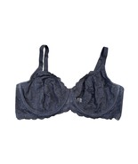 42DD Black Sheerish Lace HSIA Unlined Boned SEXY Curvy Plus Bra Free SHIP - $24.15 CAD