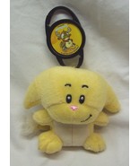 McDonald&#39;s Neopets YELLO KACHEEK CLIP KEYCHAIN 3&quot; Plush STUFFED ANIMAL T... - $19.80