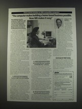 1991 NRI School of Home-Based Businesses Ad - The computer makes building - £14.72 GBP
