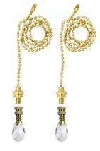 Royal Designs Celling Fan Pull Chain Beaded Ball Extension Chains with D... - £18.38 GBP+