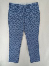 Dalia Tapered Womens Blue Geometric Pattern Dress Golf Pants Mid-Rise Size 10 - £8.95 GBP