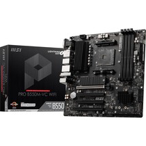 MSI PRO B550M-VC WiFi ProSeries Motherboard (AMD AM4, DDR4, PCIe 4.0, SA... - $182.99