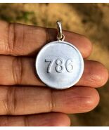 999 Feinsilber 786 Münzanhänger, Mekka Moschee Allah Silbermünze 5,5 Gra... - $30.54