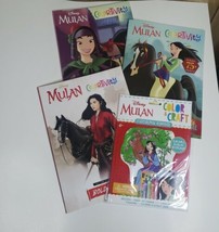 Mulan Coloring Books And Activity Set by Disney Qty 4 *NEW* - £8.96 GBP