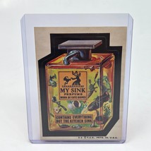VINTAGE TOPPS 1970&#39;s WACKY PACKAGES STICKER WORN BY CUTE DISHES MY SINK ... - $19.00