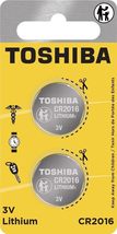 Toshiba CR2016 3 Volt Lithium Coin Battery (10 pcs) - £3.93 GBP+