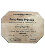 1936 Danbury CT high school diploma - $29.75