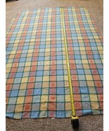 Christmas Cotton Tablecloth 76”x55” Gingham Squares Moose Snowflake Tree... - $376.14 MXN