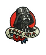 DARTH VADER DARK SIDE IRON ON PATCH 3&quot; Embroidered Applique Star Wars Ta... - €4,25 EUR