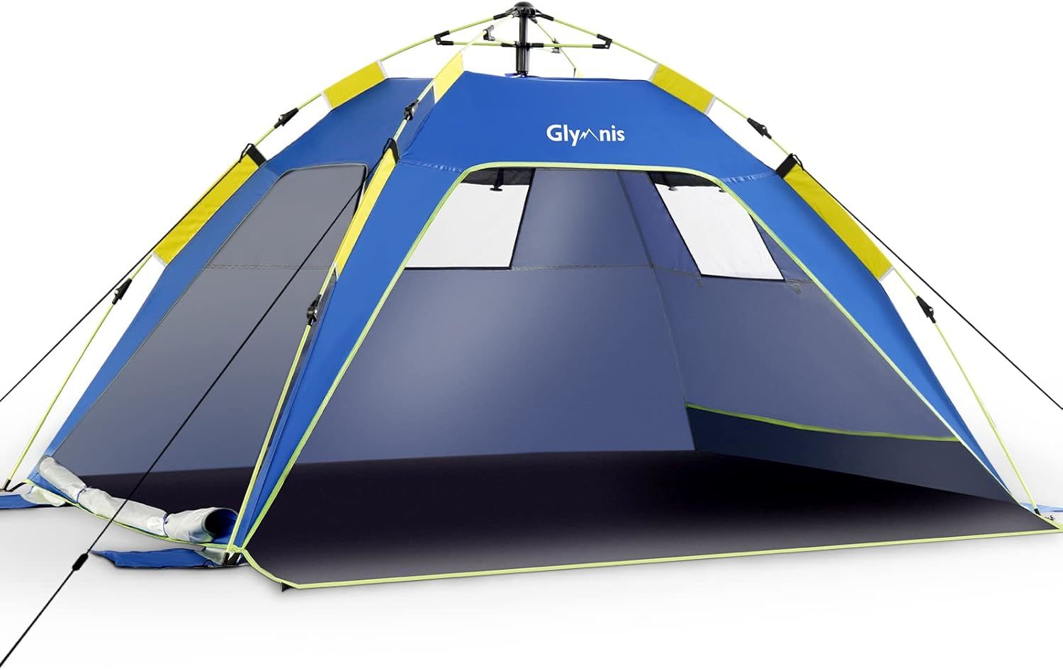 Glymnis Pop Up Beach Tent Sun Shade Shelter For 4 Person With Upf 50 Qui... - $50.97
