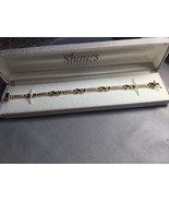 Authenticity Guarantee 
14k Yellow Gold Gold &amp; Silver Link Bracelet   7.... - £665.46 GBP