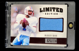 2012 Panini Playoff Limited #7 Warren Moon /49 HOF Game Used GU Jersey Patch - £20.31 GBP