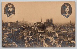 RPPC Brussels Belgium Panorama View With Inserts of Kings Children Postcard X27 - £11.82 GBP